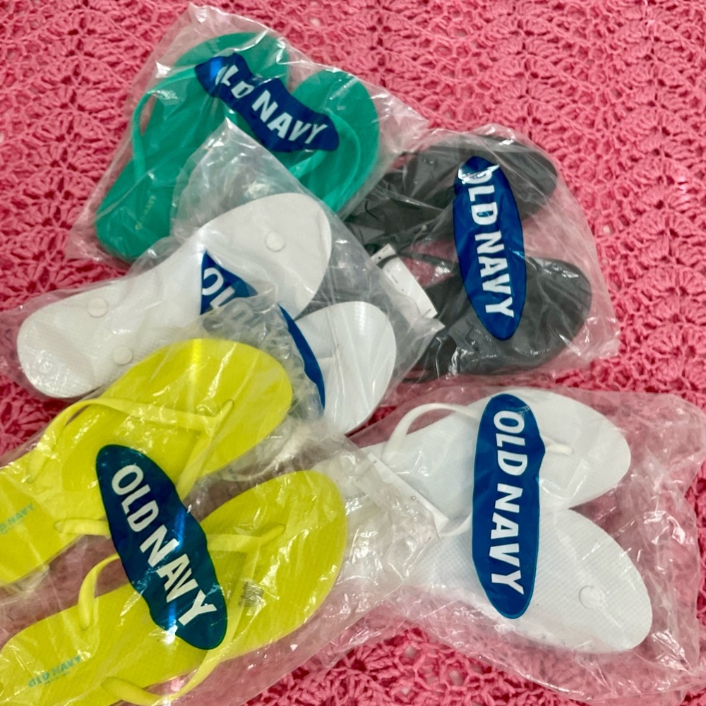 Old Navy Colorful Flip Flops Collection